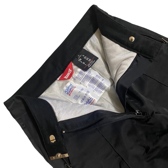 MARKER Ski & Snow Board Pants Aqua Guard Stretch Rotofil Fabrics Black Si… - Picture 9 of 15